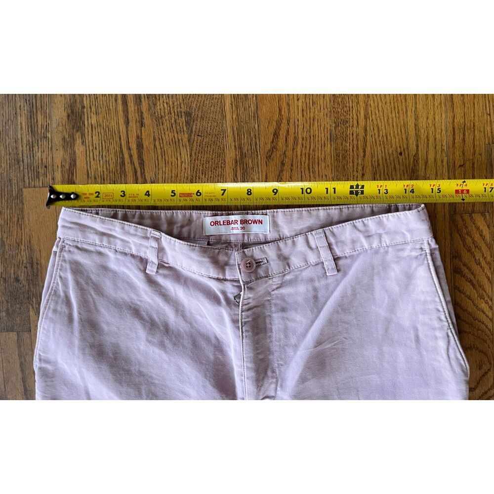 ORLEBAR BROWN Pink Alexander Straight Leg Pants Trousers Mens Size 30 - Picture 9 of 11